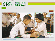 Tablet Screenshot of childnepal.org
